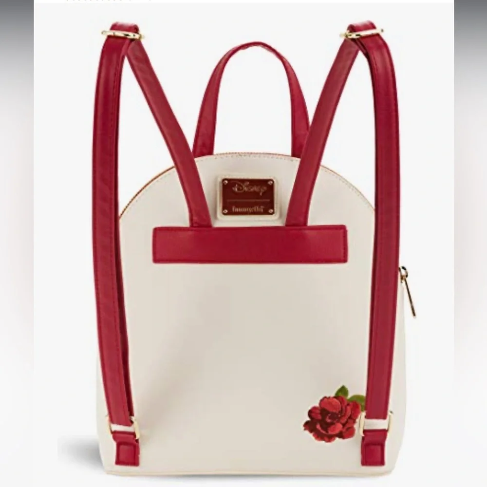 Loungefly Beauty and the Beast Belle Bold As A Rose Backpack